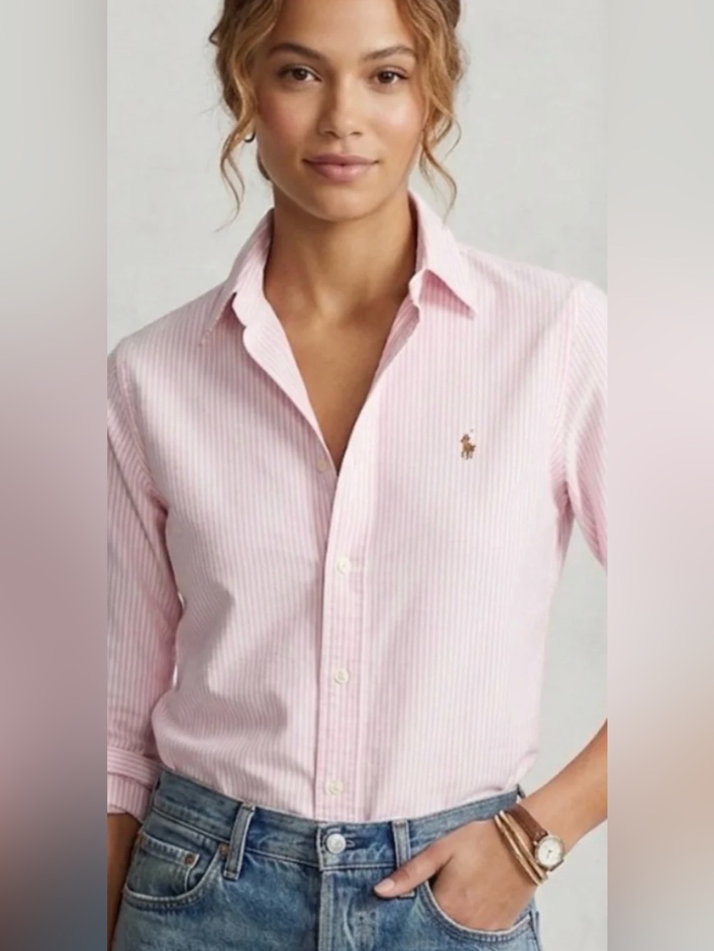 Ralph Lauren Light Pink Button-Down Shirt